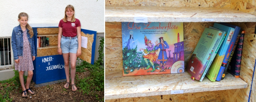 Schülerinnen der 6c bauen &quot;BookBox&quot;