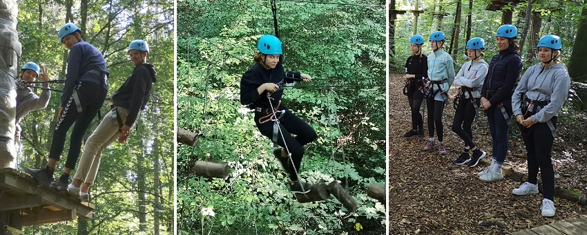 Die Klasse 10b im Mainau-Erlebniswald