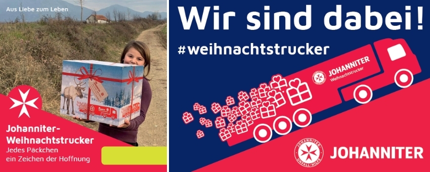Wir sammeln für die Johanniter-Weihnachtstrucker!