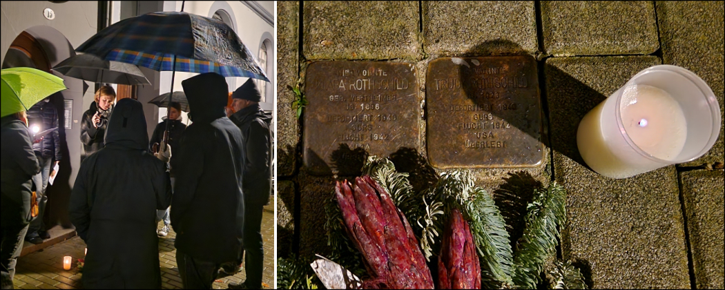 Nachbericht zur Stolperstein-Mahnwache am 09.11.2023