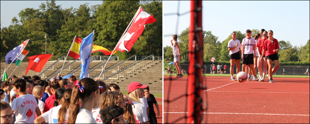 Olympisches Feuer im Bodenseestadion