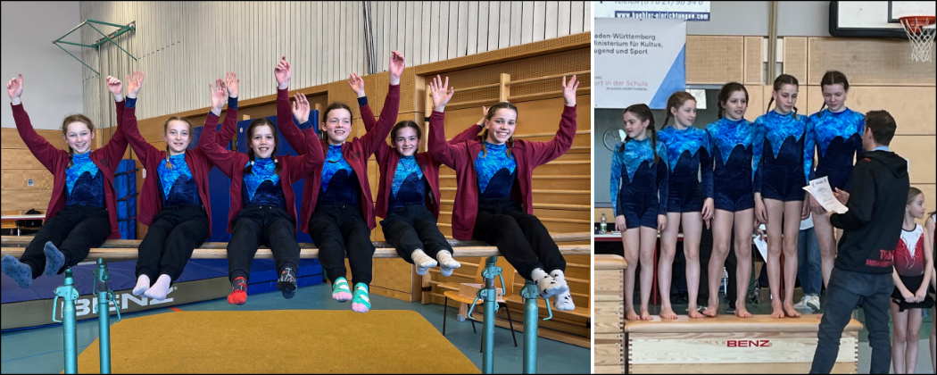 Turnerinnen des Ellenrieder-Gymnasiums erreichen dritten Platz im Landesfinale!