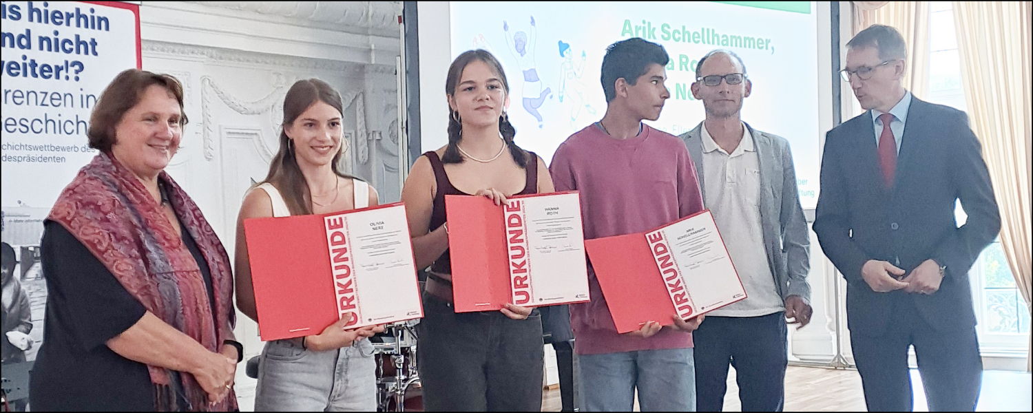 Landessieg beim Geschichtswettbewerb