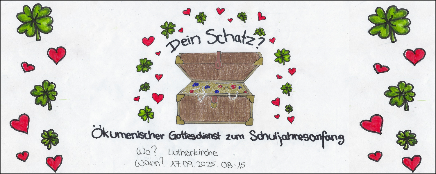 Herzliche Einladung zum Schulgottesdienst