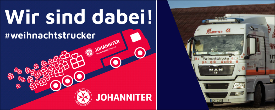 Johanniter-Weihnachtstrucker – das Ellenrieder packt Päckchen!